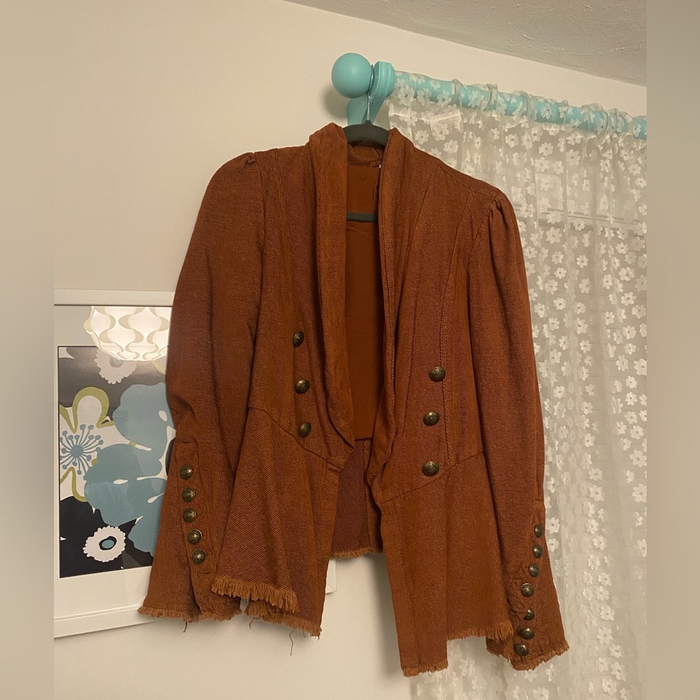 Rusty brown jacket. Size small. Worn once